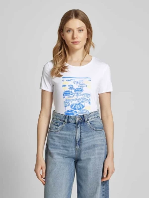 T-shirt z nadrukowanym motywem MORE & MORE