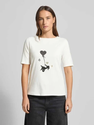 T-shirt z nadrukowanym motywem MORE & MORE