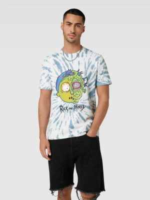 T-shirt z nadrukowanym motywem QS