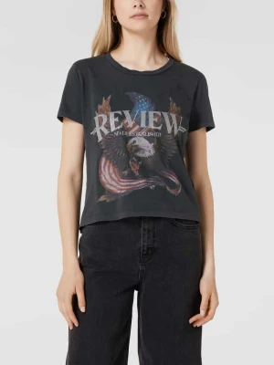T-shirt z nadrukowanym motywem Review