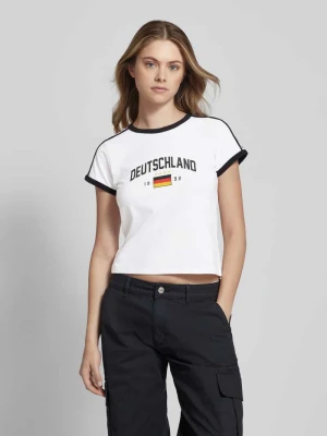 T-shirt z nadrukowanym motywem Review