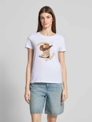 T-shirt z nadrukowanym motywem Zero