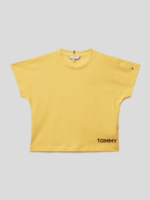 T-shirt z napisami z marką Tommy Hilfiger Teens