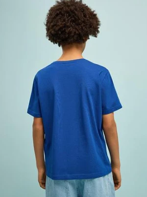 T-shirt z napisem Italian Soccer Team z czystej bawełny organicznej bonprix