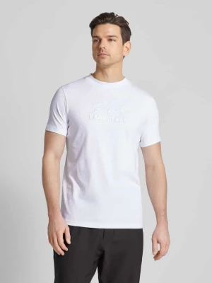 T-shirt z napisem z logo Karl Lagerfeld