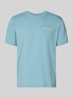 T-shirt z naszywanymi detalami z logo i okrągłym dekoltem Champion