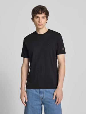 T-shirt z naszywanymi detalami z logo i okrągłym dekoltem Champion