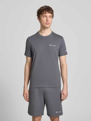 T-shirt z naszywanymi detalami z logo i okrągłym dekoltem Champion