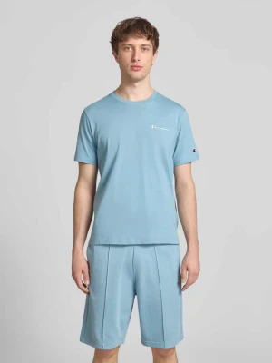 T-shirt z naszywanymi detalami z logo i okrągłym dekoltem Champion