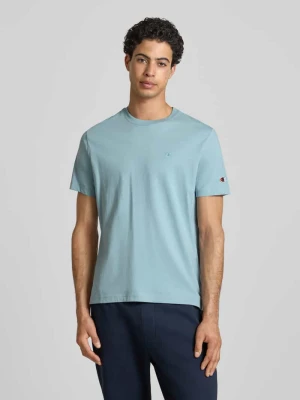 T-shirt z naszywanymi detalami z logo i okrągłym dekoltem Champion