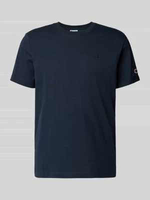 T-shirt z naszywanymi detalami z logo i okrągłym dekoltem Champion