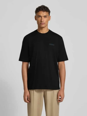 T-shirt z naszywką z logo Armani Exchange Czarny