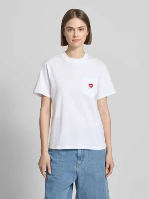 T-shirt z naszywką z logo Carhartt WIP Biały