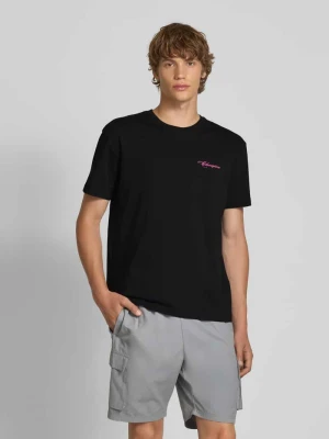 T-shirt z naszywką z logo Champion
