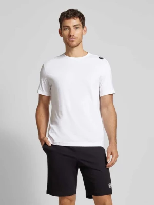 T-shirt z naszywką z logo EA7 Emporio Armani