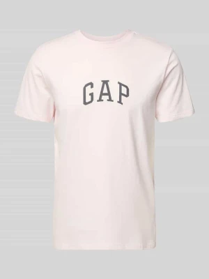 t-shirt z naszywką z logo i okrągłym dekoltem GAP