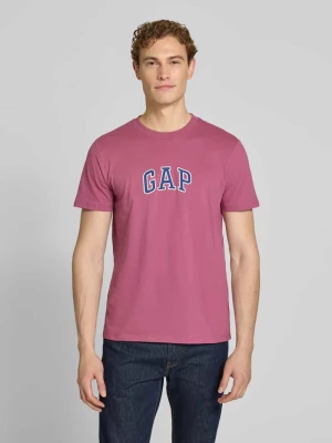 t-shirt z naszywką z logo i okrągłym dekoltem GAP