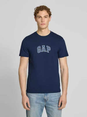 t-shirt z naszywką z logo i okrągłym dekoltem GAP