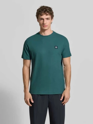 t-shirt z naszywką z logo i okrągłym dekoltem Lerros