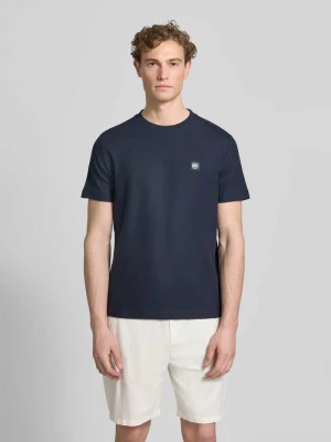 t-shirt z naszywką z logo i okrągłym dekoltem Lerros