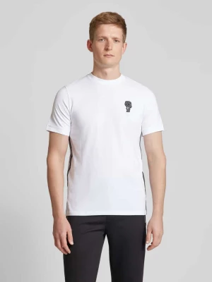 T-shirt z naszywką z logo Karl Lagerfeld