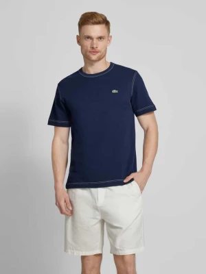 T-shirt z naszywką z logo Lacoste