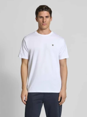 T-shirt z naszywką z logo model ‘Ace’ Wood Wood