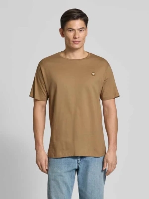 T-shirt z naszywką z logo model ‘Ace’ Wood Wood
