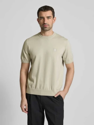 T-shirt z naszywką z logo model ‘Kanache’ Boss Orange