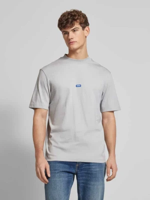 Zdjęcie produktu T-shirt z naszywką z logo model ‘Nieros’ Hugo Blue