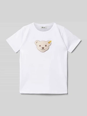 T-shirt z naszywką z logo Steiff