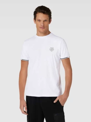 T-shirt z naszywką z motywem i paskami w kontrastowym kolorze Antony Morato