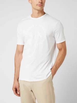 T-shirt z o kroju regular fit z logo Armani Exchange