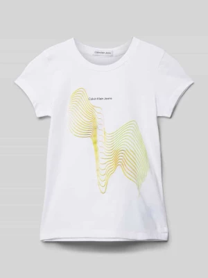T-shirt z o kroju slim fit z nadrukiem z motywem Calvin Klein Jeans