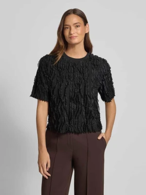 T-shirt z obszyciem falbanami Jake*s Collection