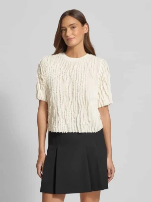 T-shirt z obszyciem falbanami Jake*s Collection