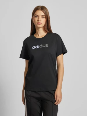 T-shirt z obszyciem kamieniami stras model ‘Holiday’ ADIDAS SPORTSWEAR