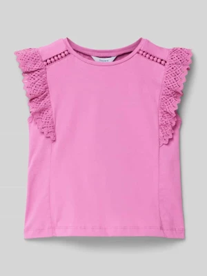 T-shirt z obszyciem koronką Mayoral