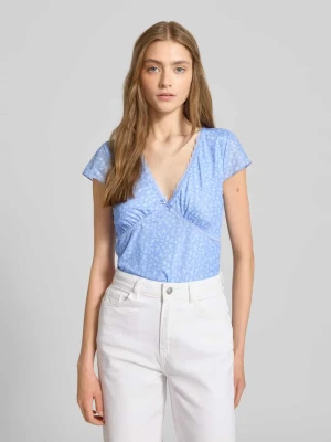 T-shirt z obszyciem koronką REVIEW