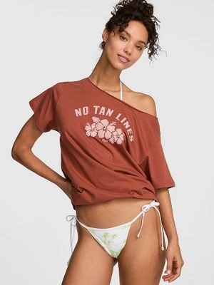 T-shirt z odkrytymi ramionami Campus Cotton Victoria's Secret