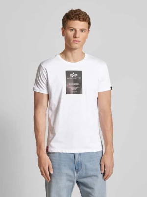 T-shirt z okrągłym dekoltem alpha industries