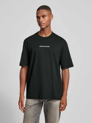 T-shirt z okrągłym dekoltem Armani Exchange