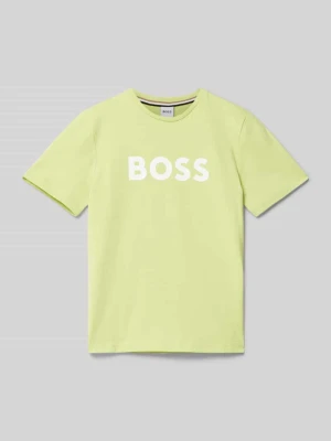 T-shirt z okrągłym dekoltem Boss