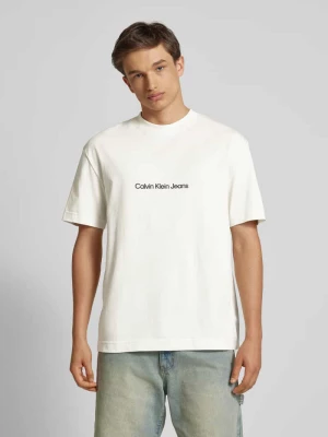 T-shirt z okrągłym dekoltem Calvin Klein Jeans