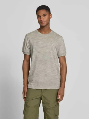 t-shirt z okrągłym dekoltem camel active