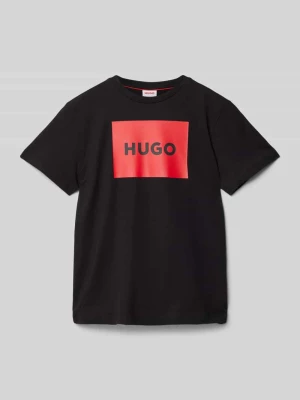 T-shirt z okrągłym dekoltem HUGO