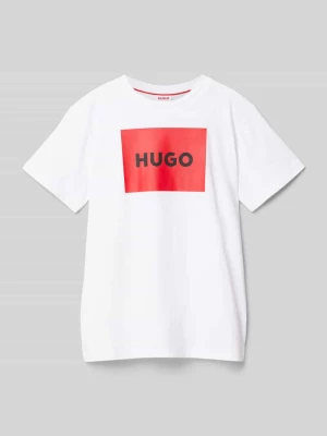 T-shirt z okrągłym dekoltem HUGO
