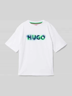 T-shirt z okrągłym dekoltem HUGO