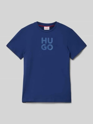 T-shirt z okrągłym dekoltem HUGO