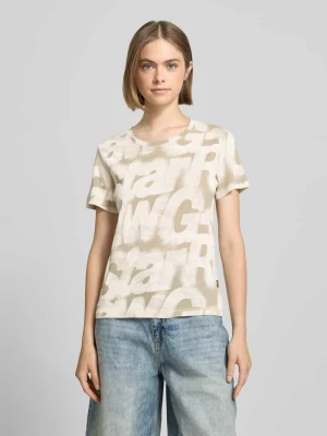 T-shirt z okrągłym dekoltem i detalem z logo G-Star Raw